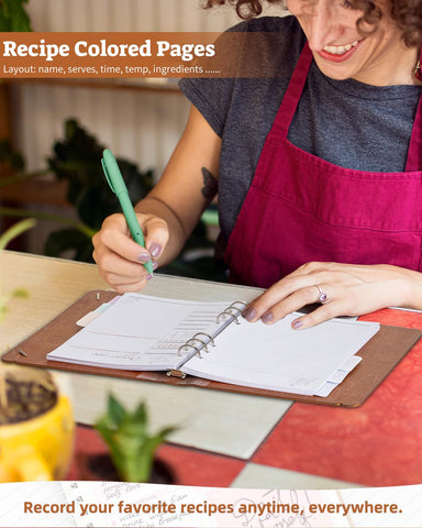 ikedas Woodcover Blank Recipe Book smooth finish withstands daily use
