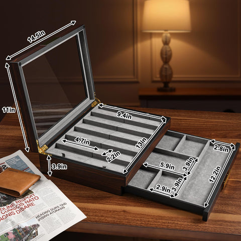 Ikkle display case includes dust-proof design to keep knives pristine