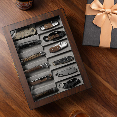Ikkle walnut display case ships securely with foam packaging