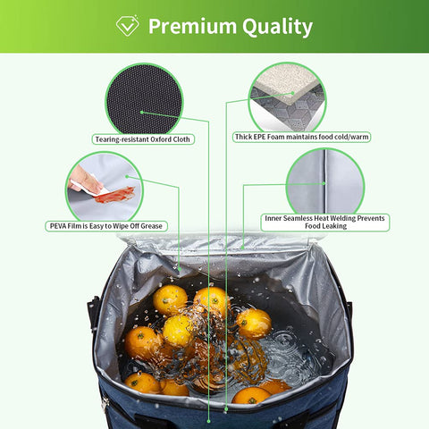 Iknoe 600D Oxford fabric emphasizes durability and tear resistance.