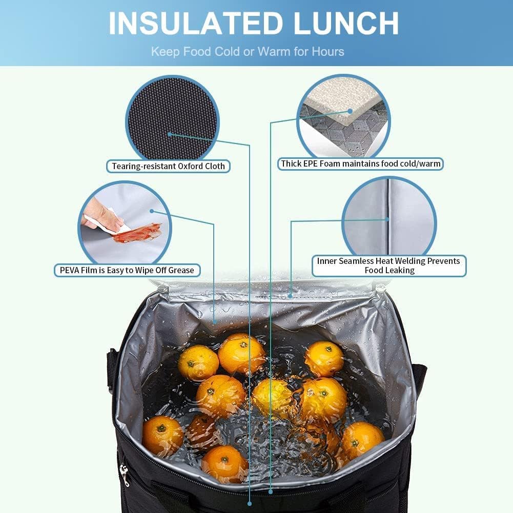 iknoe multi-pocket design helps organize keys, phones, and utensils.