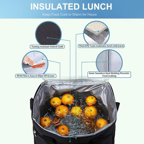 iknoe multi-pocket design helps organize keys, phones, and utensils.