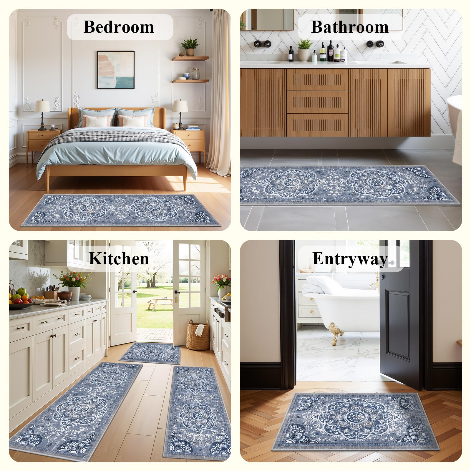 Ileading boho rug in a cozy bedroom or bath area