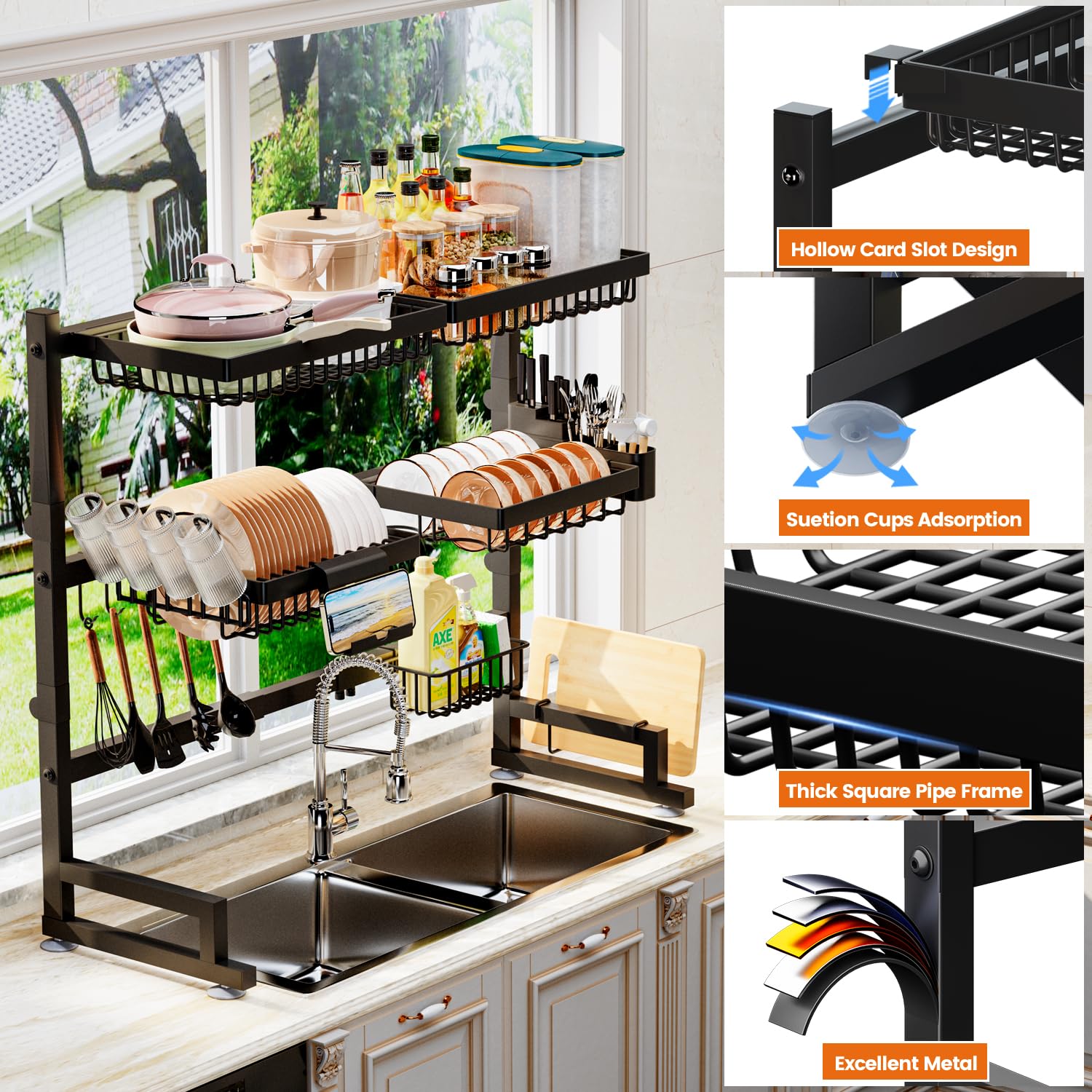 ilvvan organizes the sink area and frees cabinet space