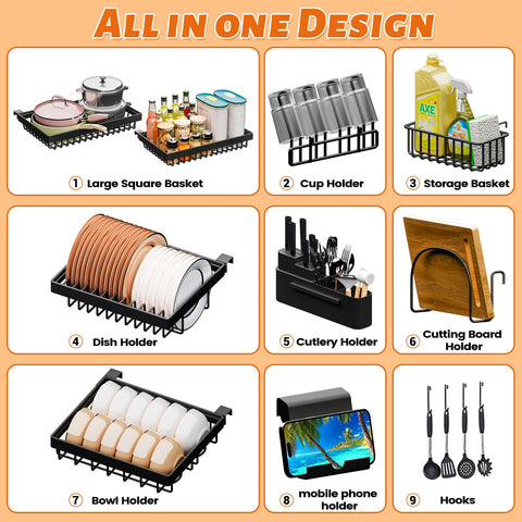 ilvvan over-sink rack height-adjustable to customize clearance above counters