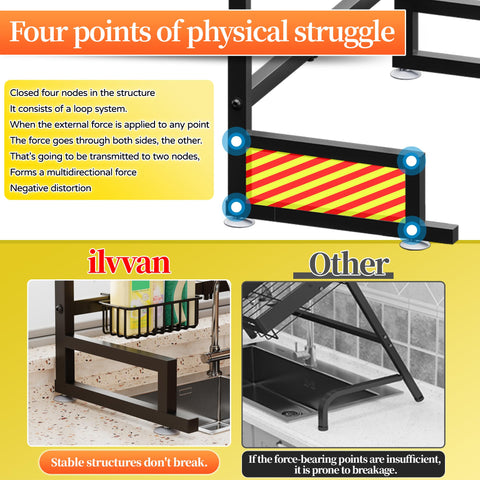 ilvvan adjustable height rack supports configurations up to 22 inches