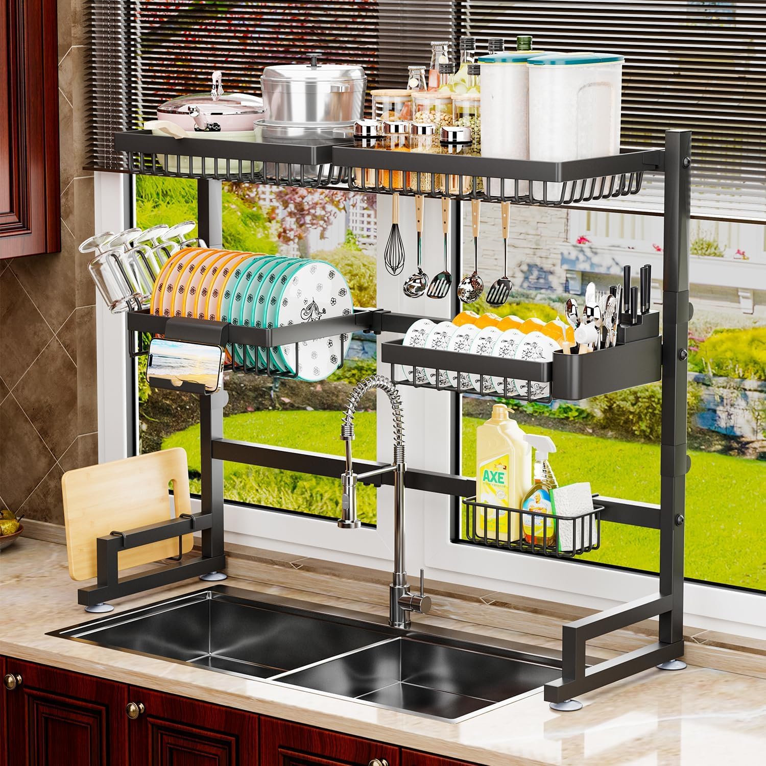 ilvvan over-sink rack installation is simple and space-efficient