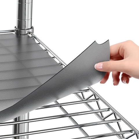 Sterling Shelf Liners for Wire Shelf System – Graphite, 14 x 36 Inches (Set of 4)
