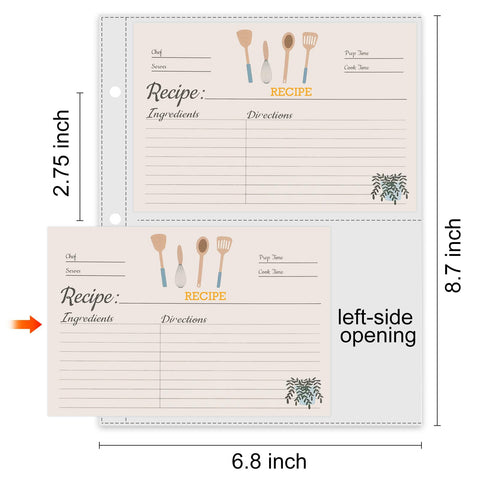 TAOLABV two-pocket sleeve keeps two 4x6 cards organized.