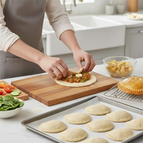 4-in-1 Tortilla Sealer & Taco Crimper – Multi-Size 10/8/6/4 Inch Tortilla Folder Maker with Shark Teeth Edge, Leak-Proof & Dishwasher Safe for Burritos, Dumplings, Pastries (10+8+6+4 Inch)