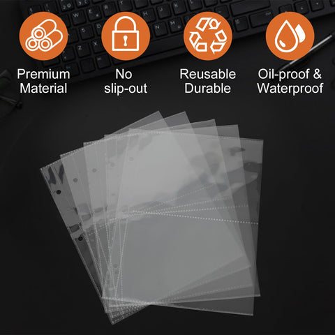 TAOLABV clear OPP material maintains readability of recipe cards.