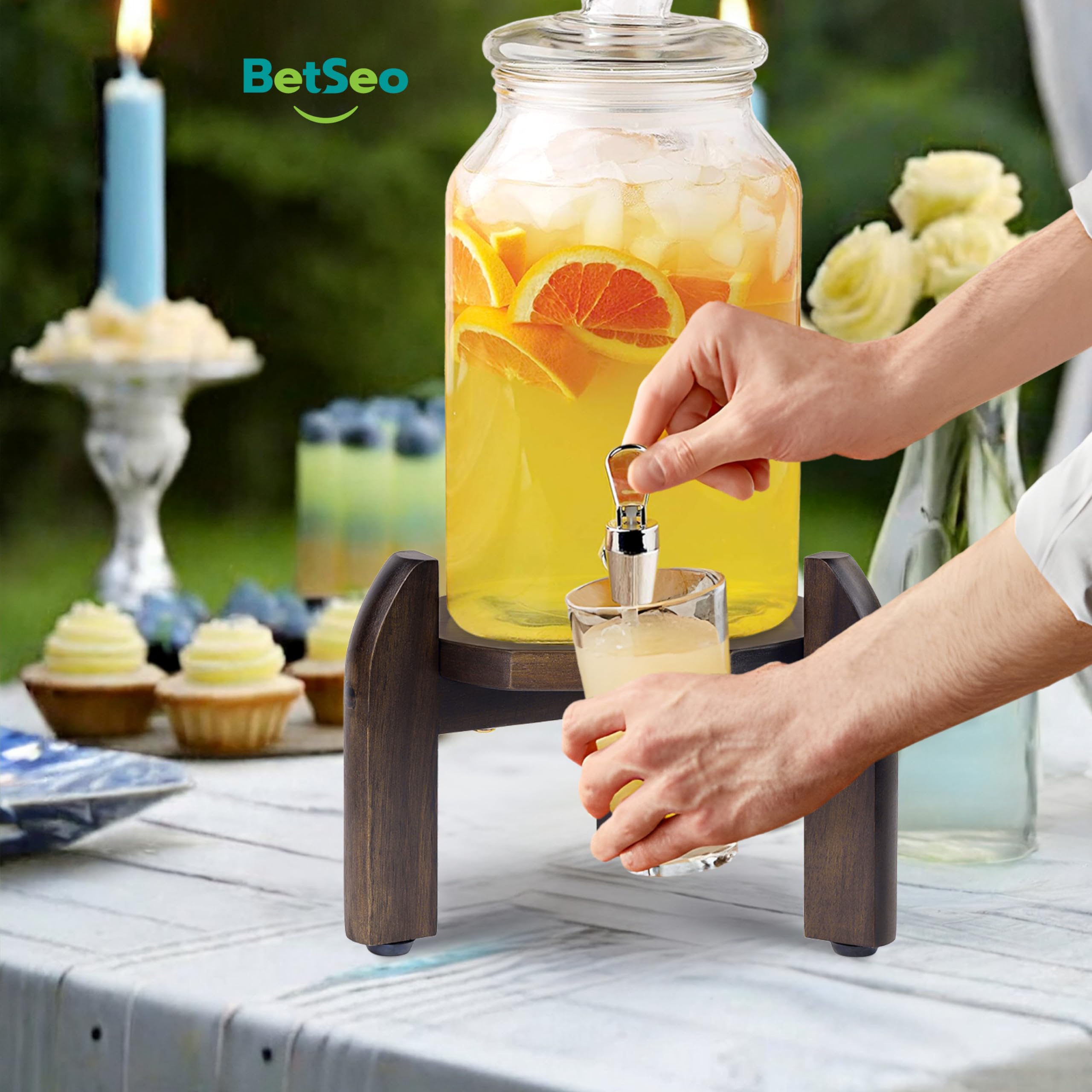 betseo drink dispenser stand party-use ready for parties or picnics