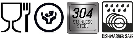 Proto Future Strainer Set Fine Mesh – Premium 304 Stainless Steel (18/8) – 8″, 5.5″ and 3.3″ Sturdy Kitchen Strainers (Silver)
