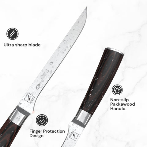 Imarku boning knife 6in easy-cleaning tips for hand wash care