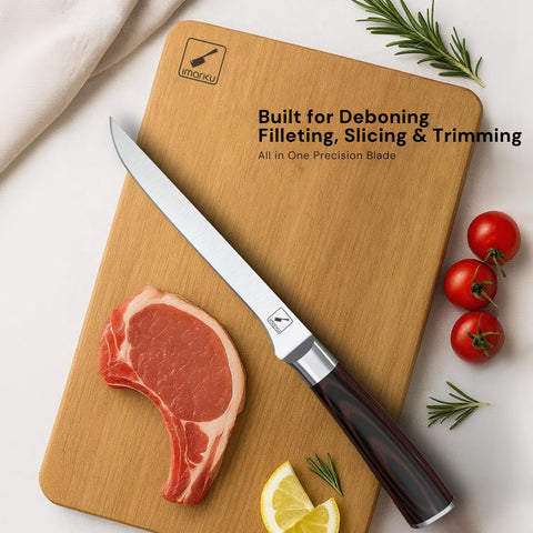 Imarku boning knife 6in edge retention for long-lasting sharpness during prep