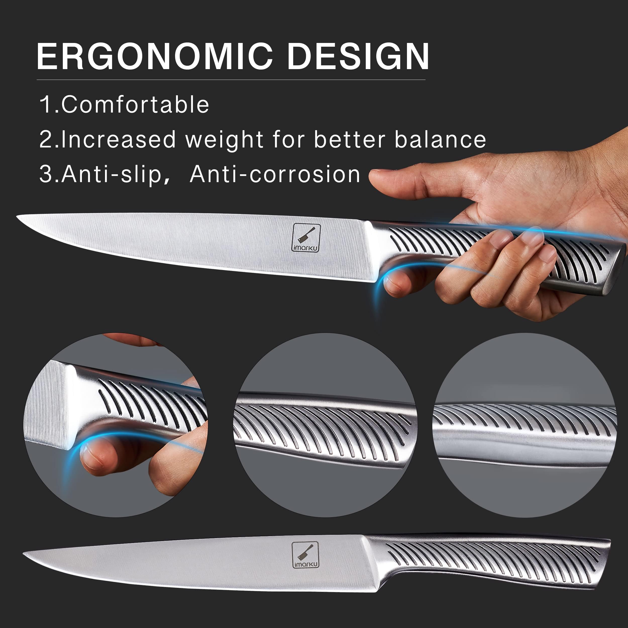 imarku built-in sharpener offers quick edge refresh between preparations