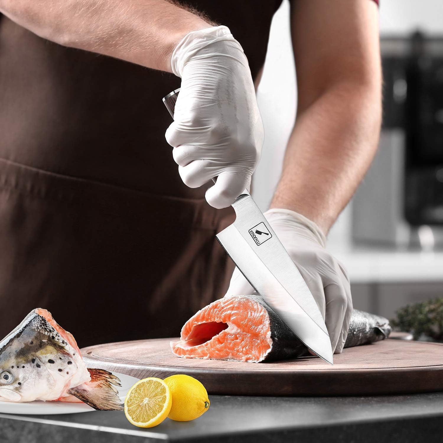 imarku deba knife 7-inch elegant design suits home and professional kitchens