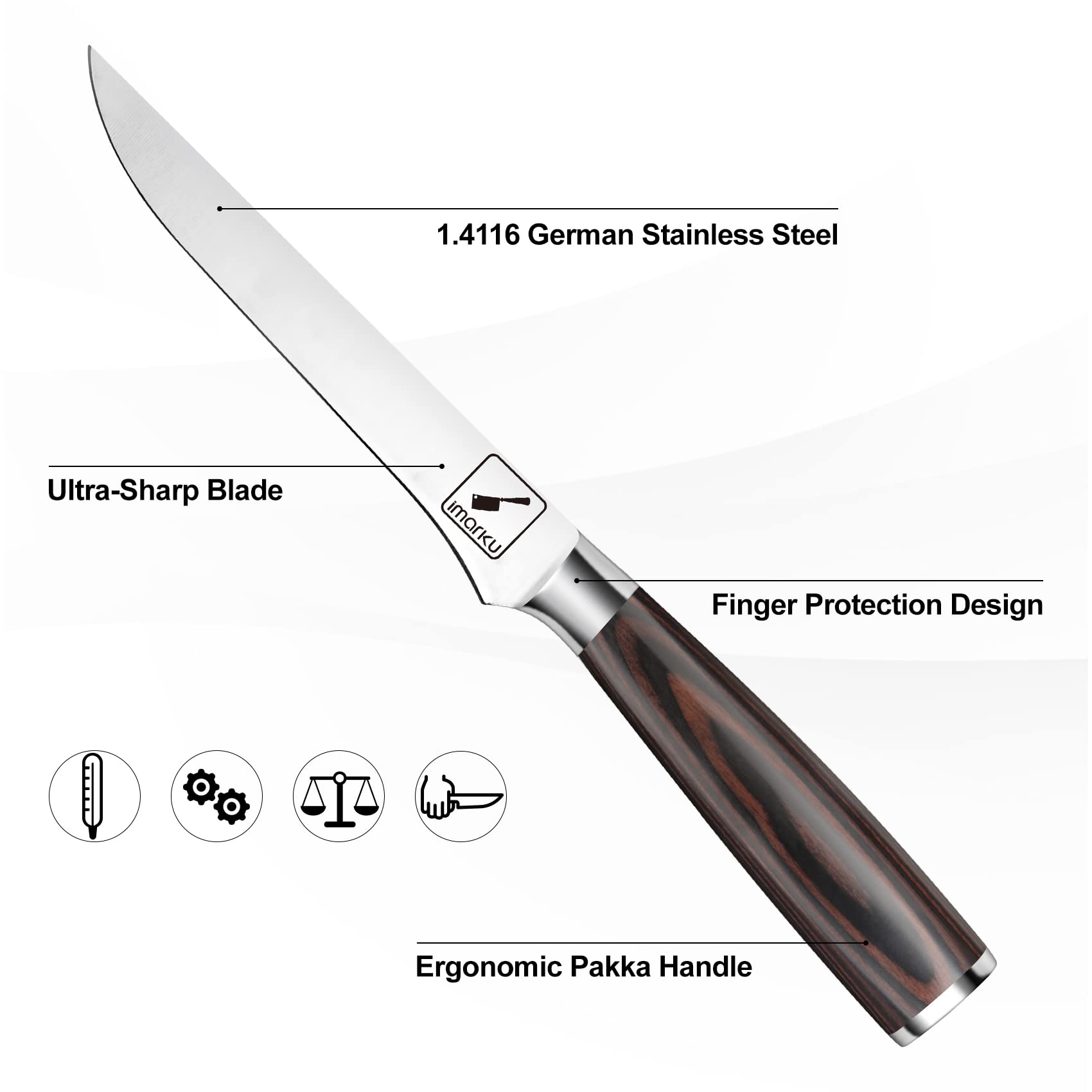 Imarku fish filleting action demonstrates precise filleting and skinning.