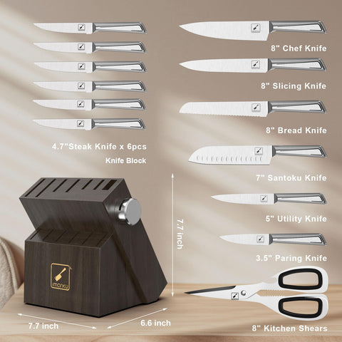 imarku G14 bread knife 8-inch delivers clean cuts with ease