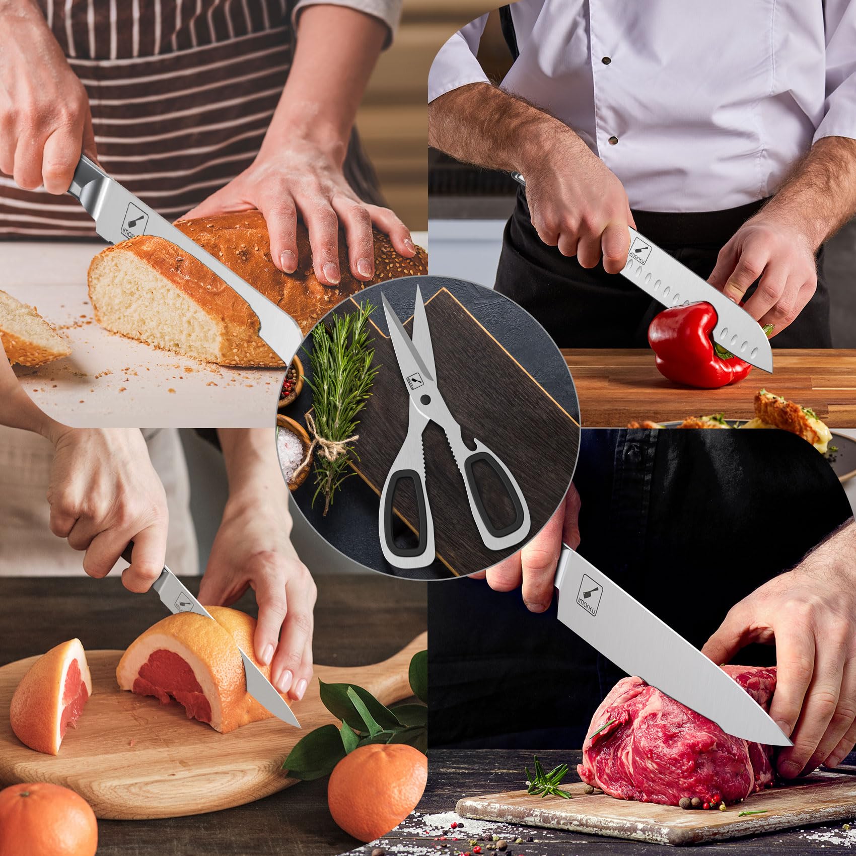 imarku G14 utility knife 5-inch ideal for prep work