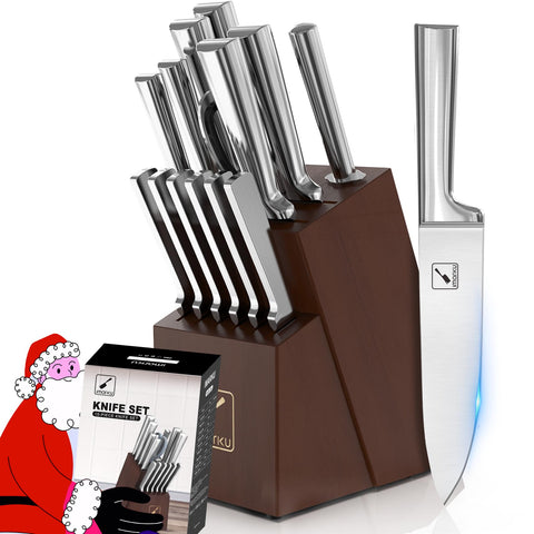 Imarku knife-set dish-ready kitchen scene highlights easy care and storage