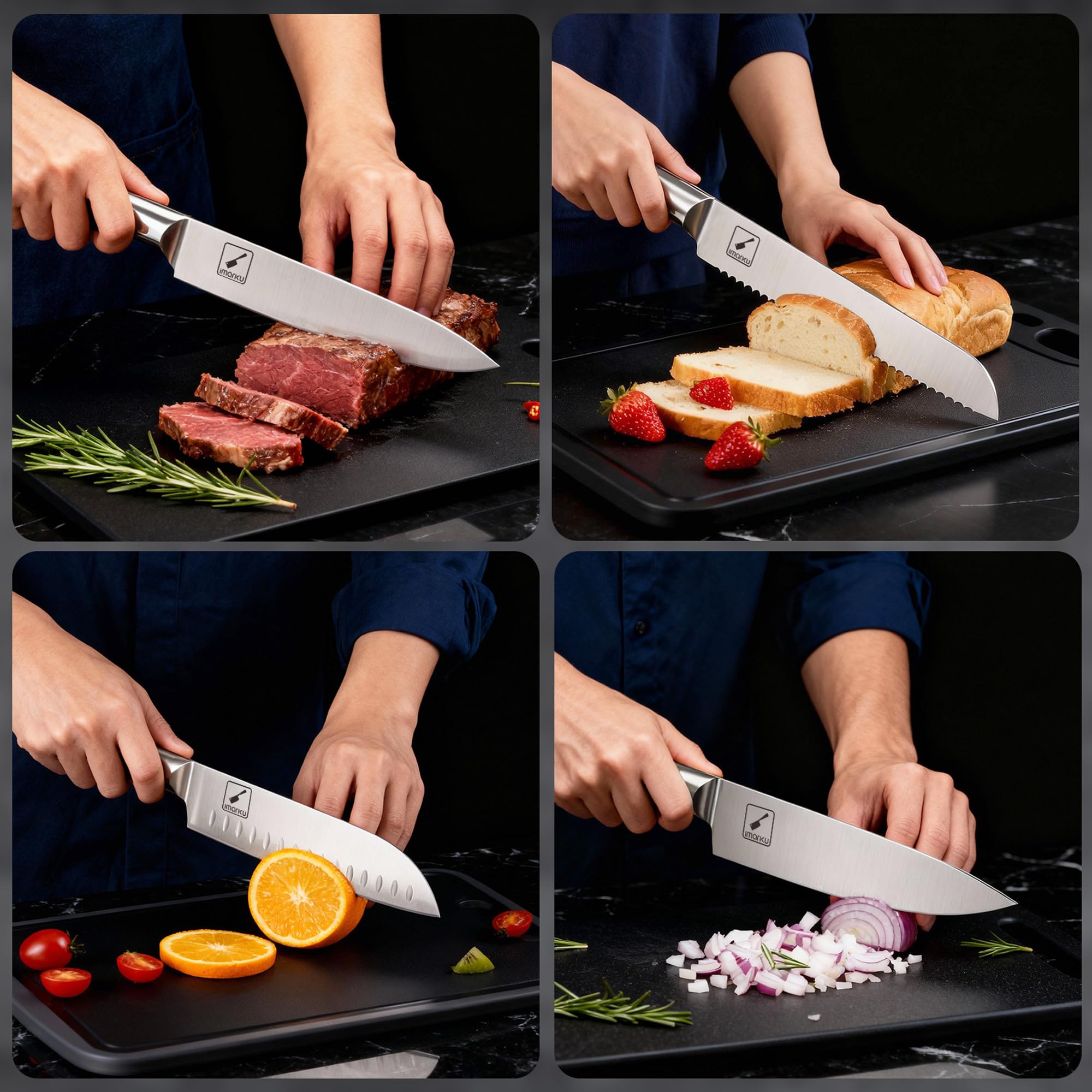 imarku paring knife 3-5 inches supports delicate peeling and trimming