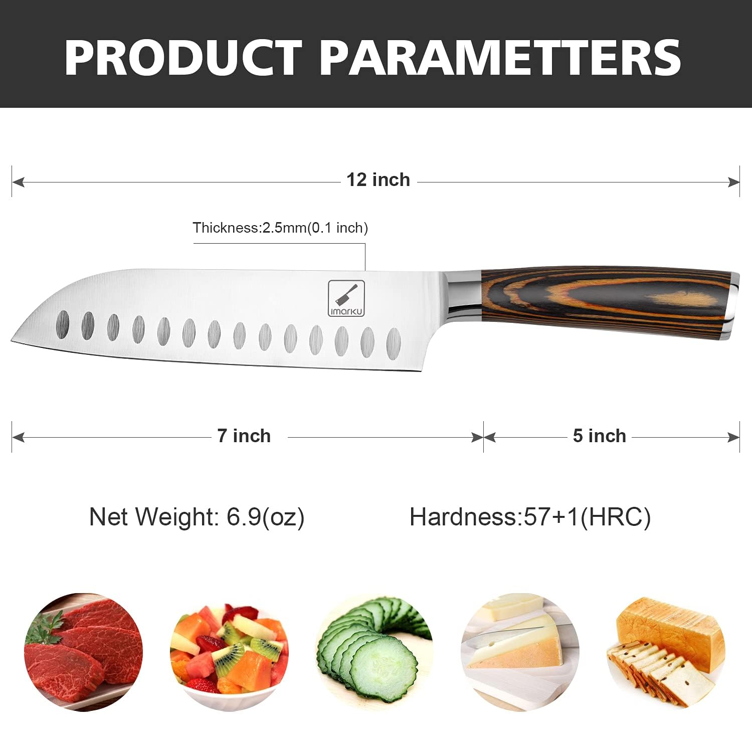 imarku Santoku knife gift-ready packaging for thoughtful kitchen gifts