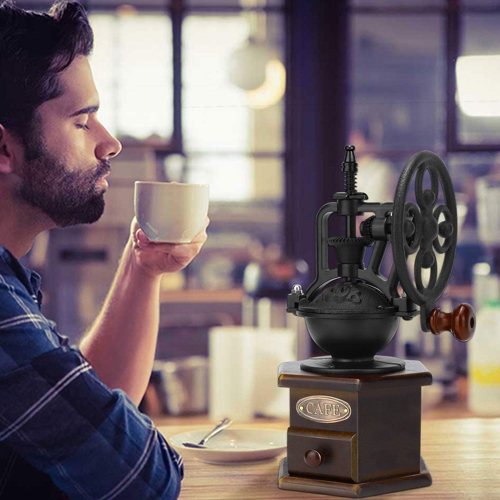 IMAVO coffee-ground setup demonstrates versatile use for beans and spices.