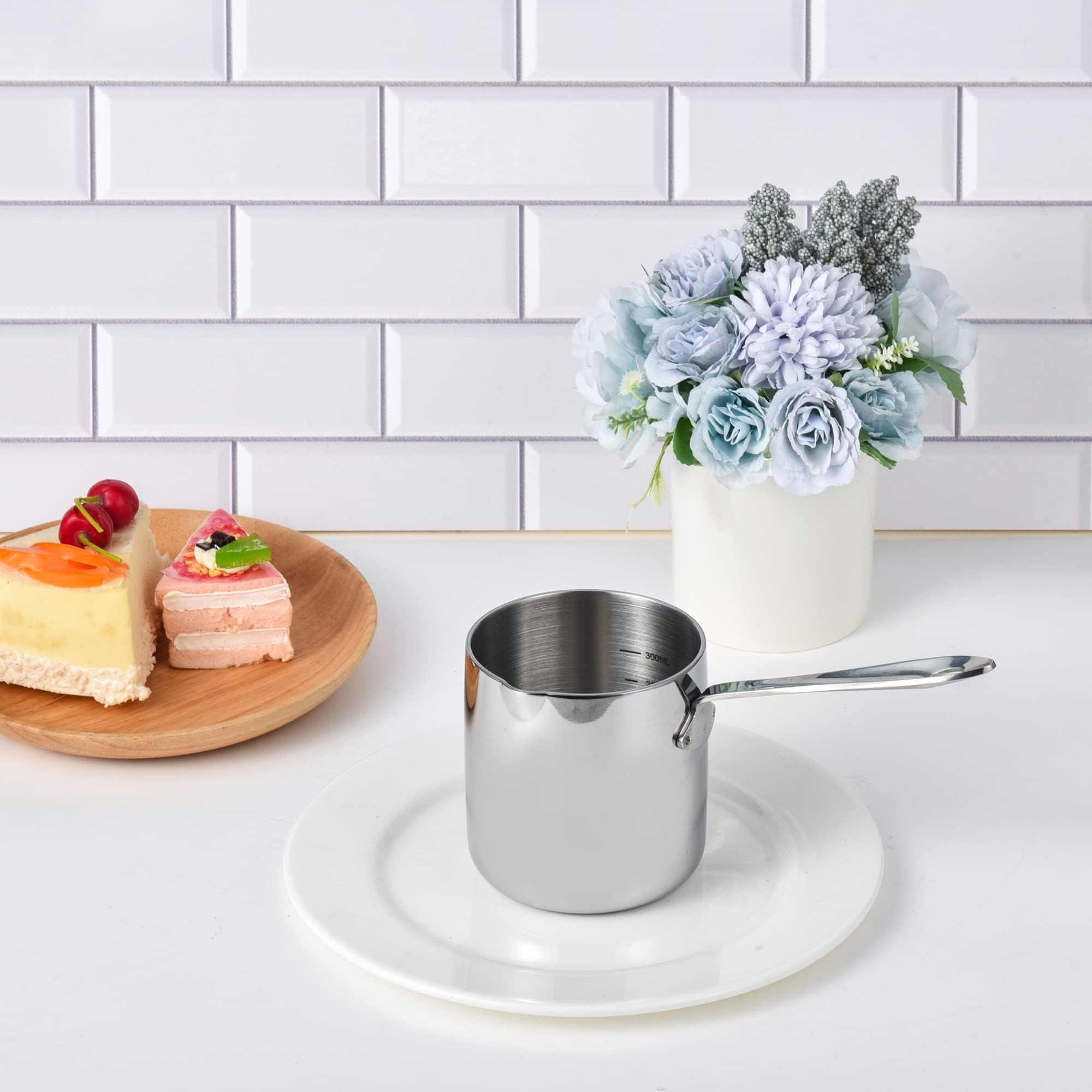 IMEEA butter warmer sleek handle design for easy storage