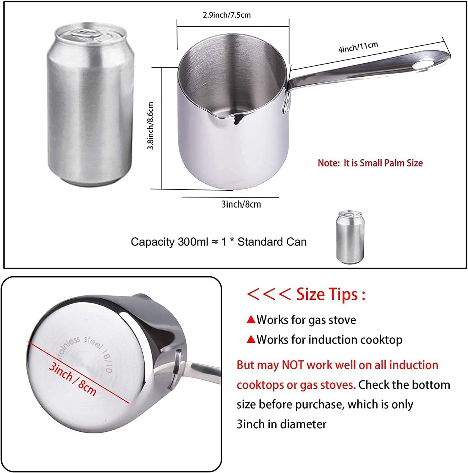 IMEEA butter warmer spout for easy pouring and heating