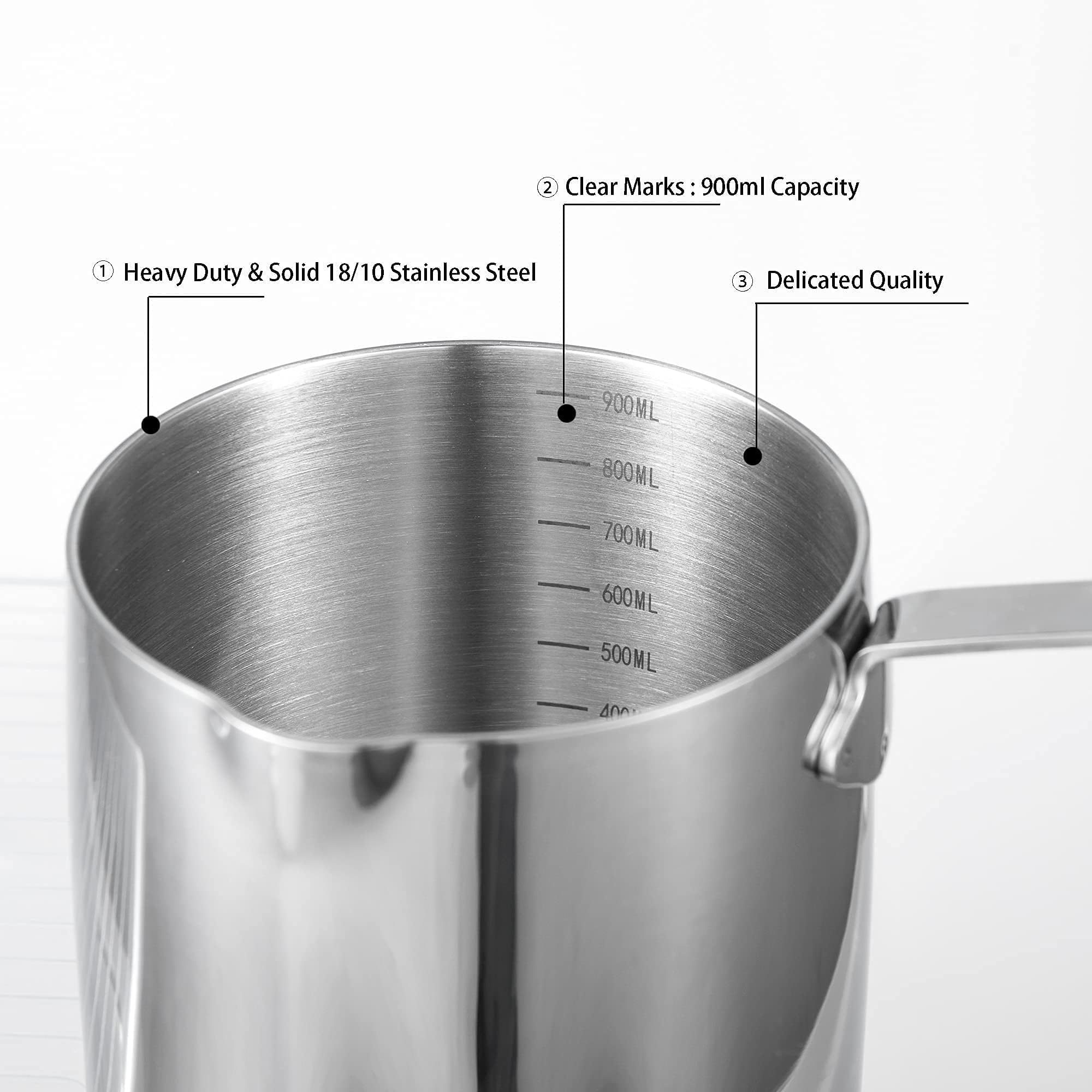 IMEEA Milk Warmer Pot full capacity close-up at 30oz.