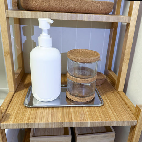 IMEEA serving tray in silver finish for appetizers or snacks at gatherings.