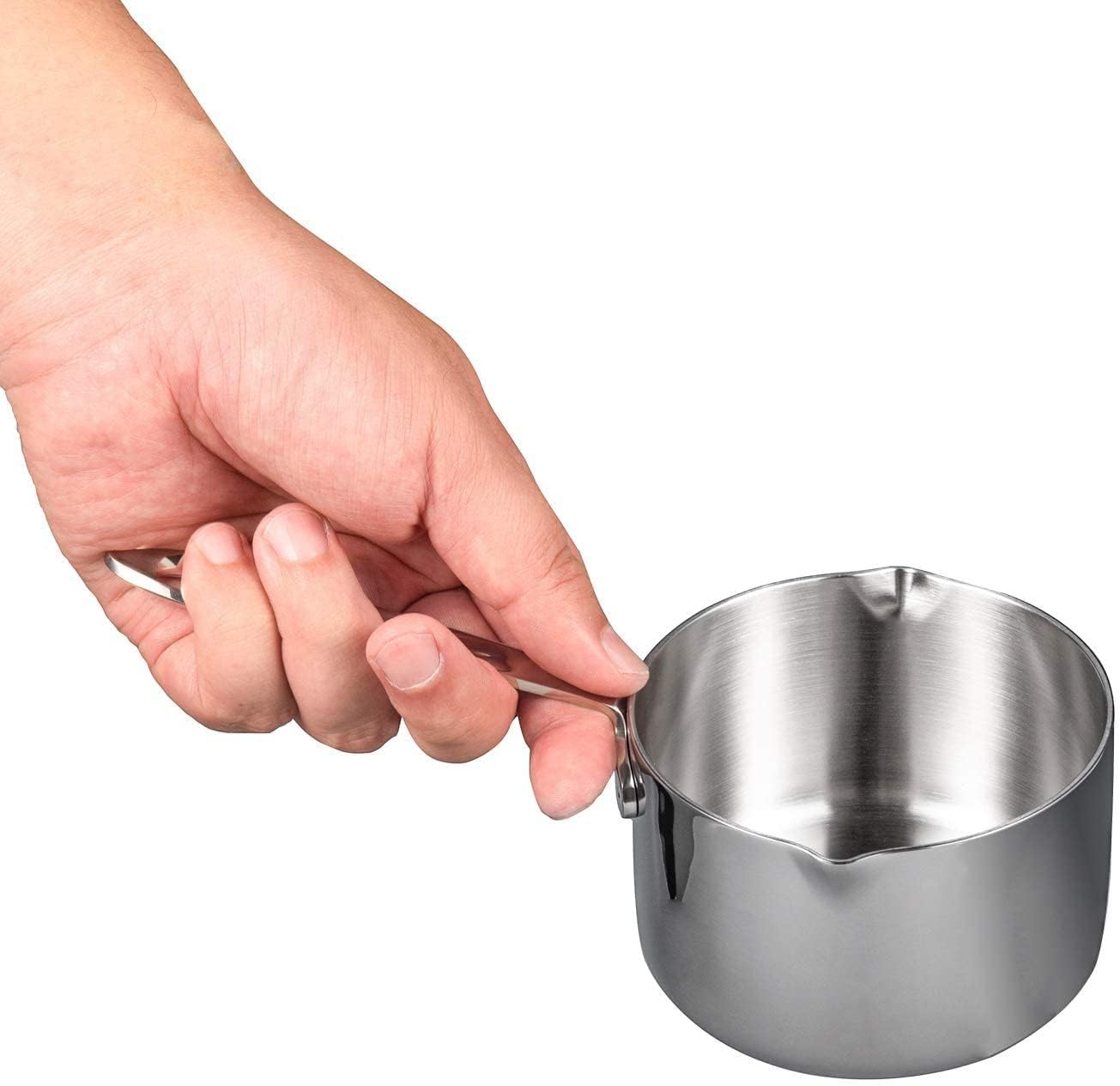 IMEEA three-ply construction offers even heat distribution for dairy and sauces.