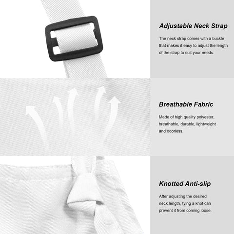 IMERAGO adjustable buckle apron showing length customization for a perfect fit.