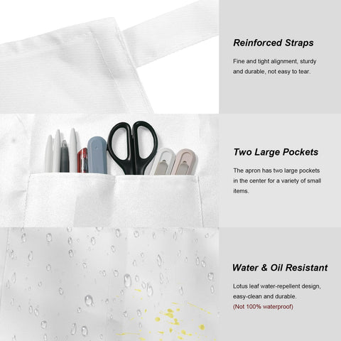IMERAGO 15-color apron set supports kitchen, art, and home projects.