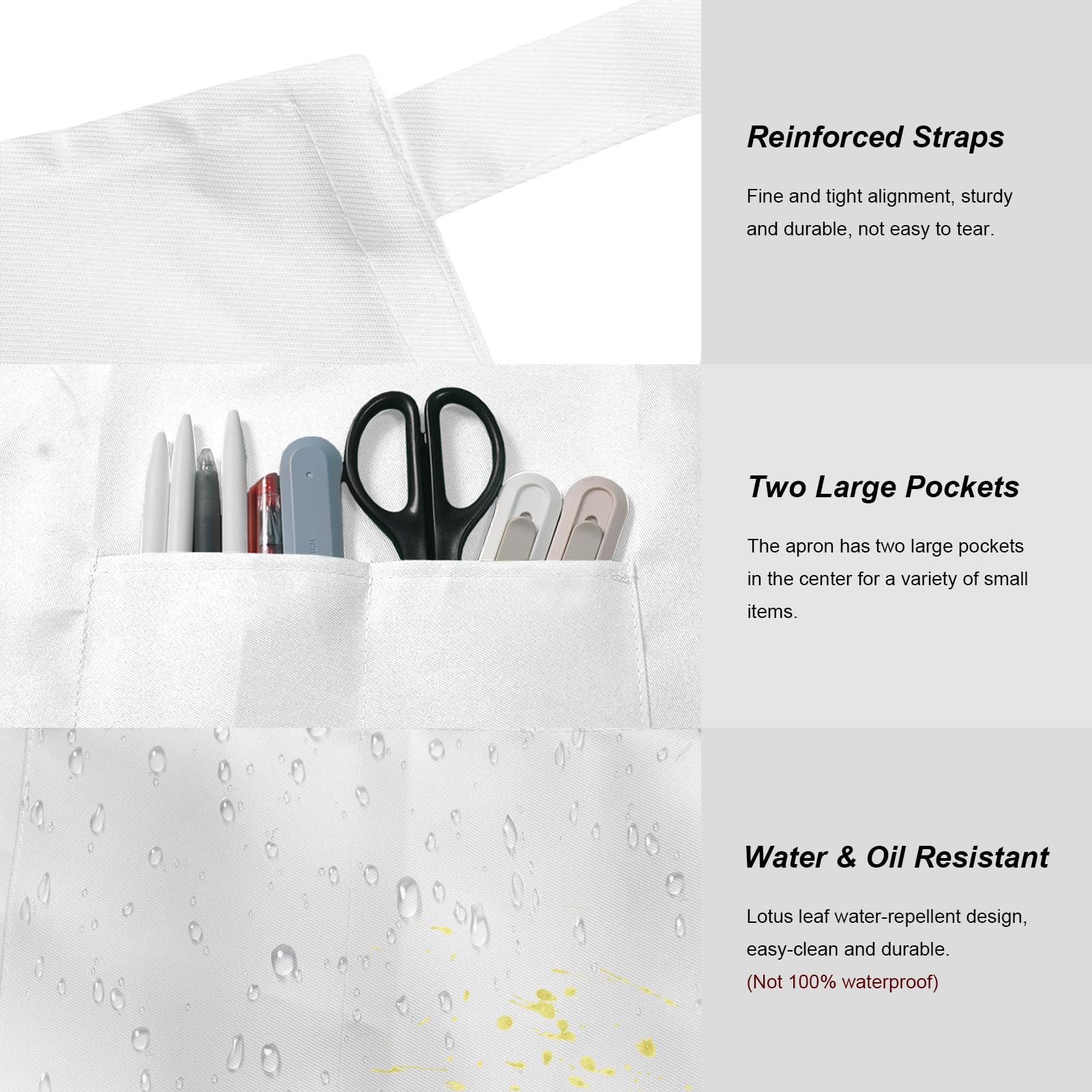IMERAGO two-pockets design showcases convenient storage for phones, brushes, and pens.