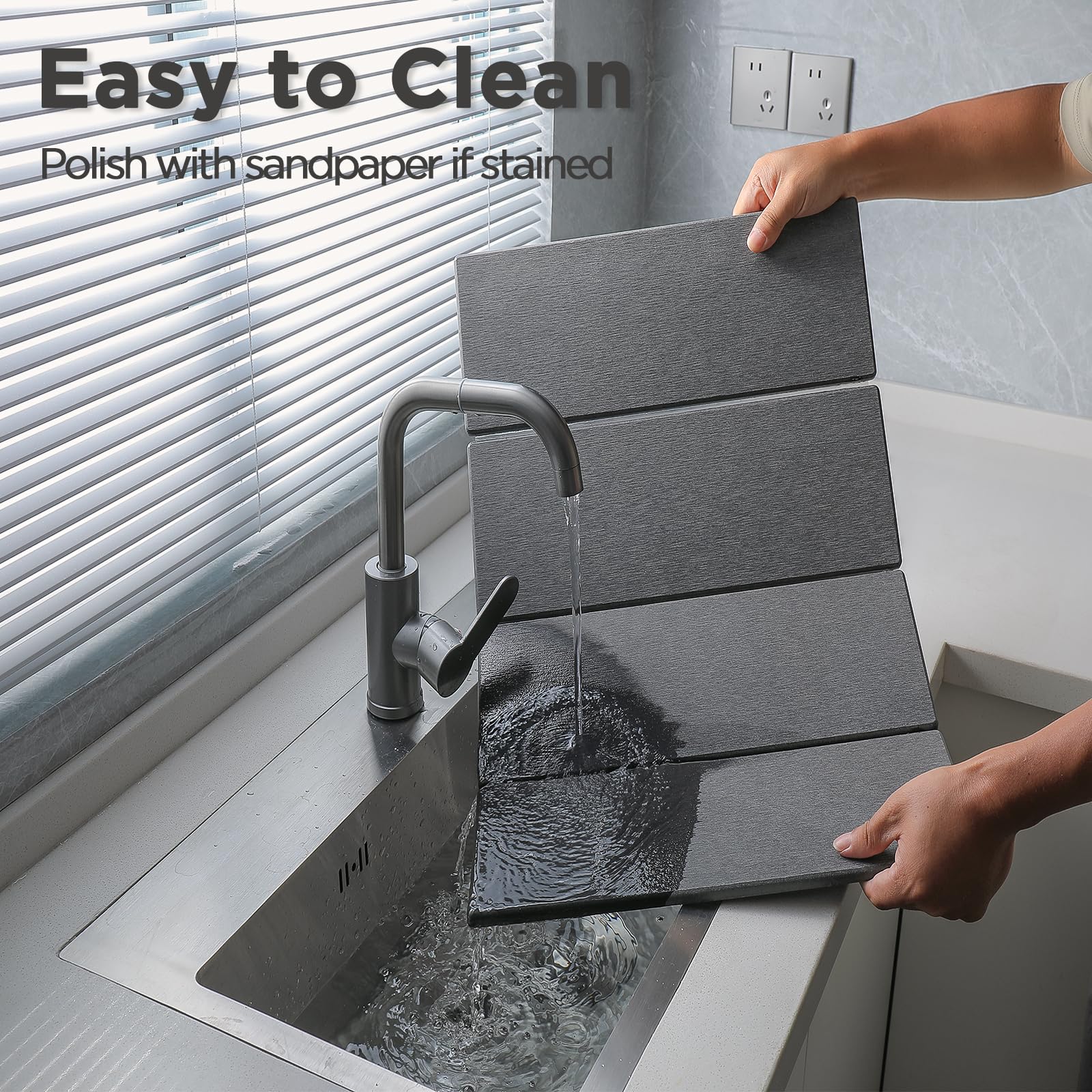 Imgrose folded-design stone mat saved in compact space