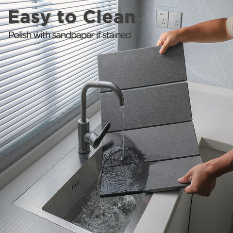 Imgrose folded-design stone mat saved in compact space