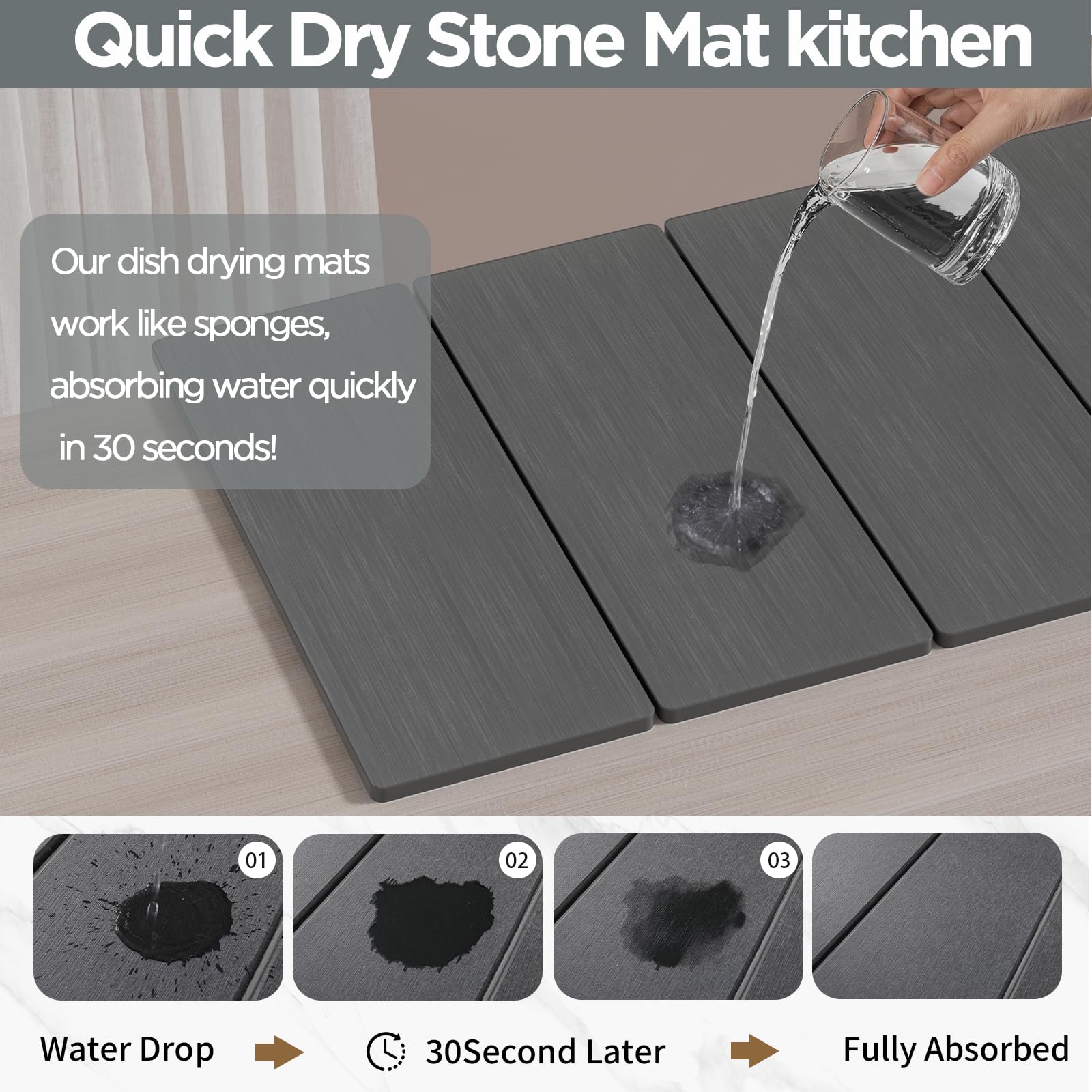 Imgrose small stone drying mat ideal as soap mat or coaster