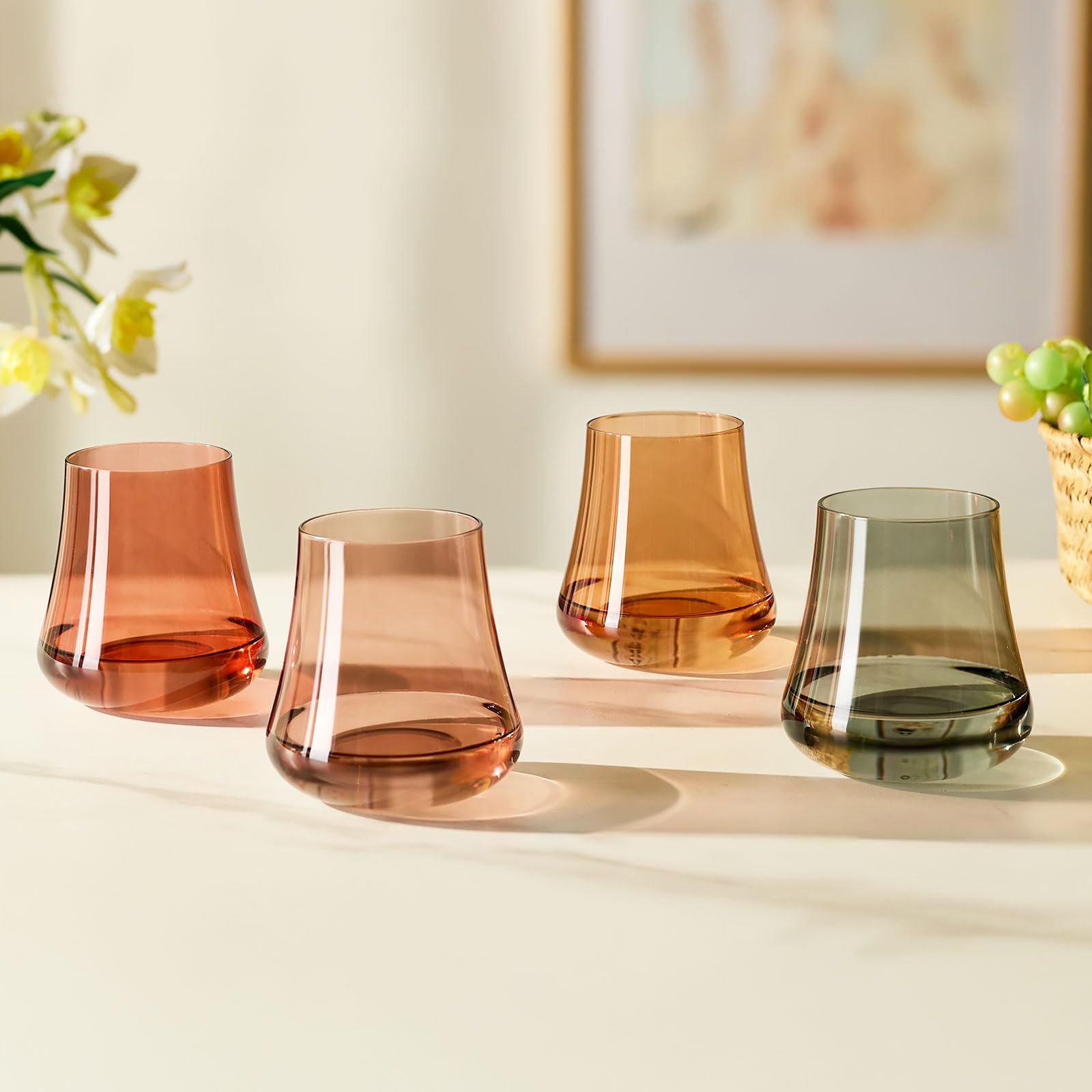 Imourari hand-wash friendly crystal for easy care.