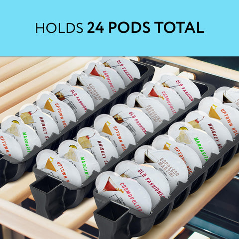 Impresa Pod Organizer showing Bartesian compatibility for streamlined drink prep.
