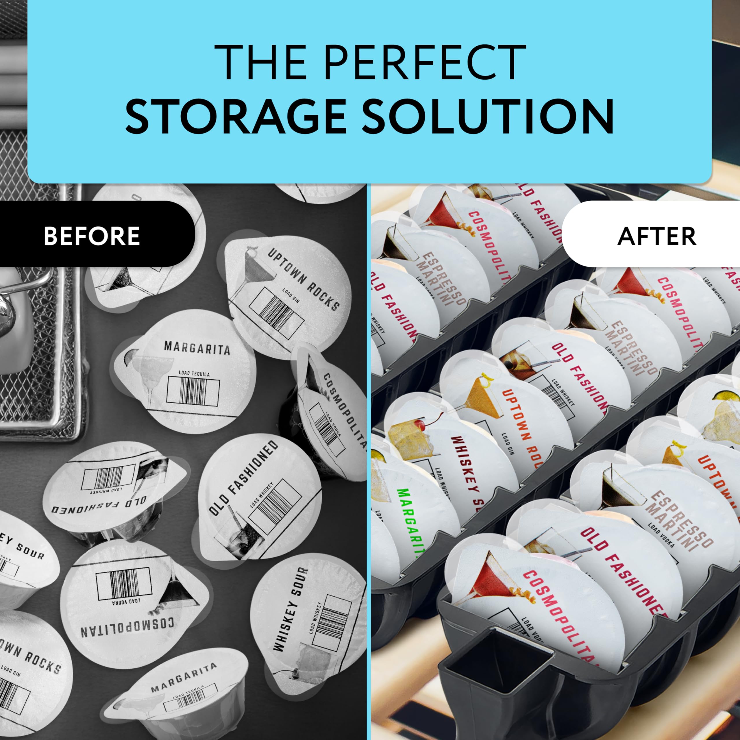 Impresa Pod Organizer built from durable plastic for long-lasting use.