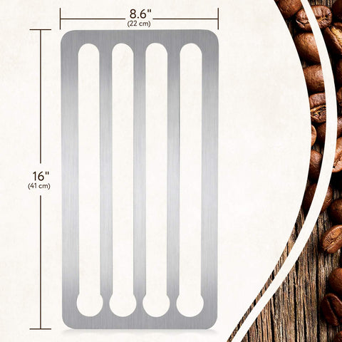 IMPRESA coffee-bar setup on wall saves counter space