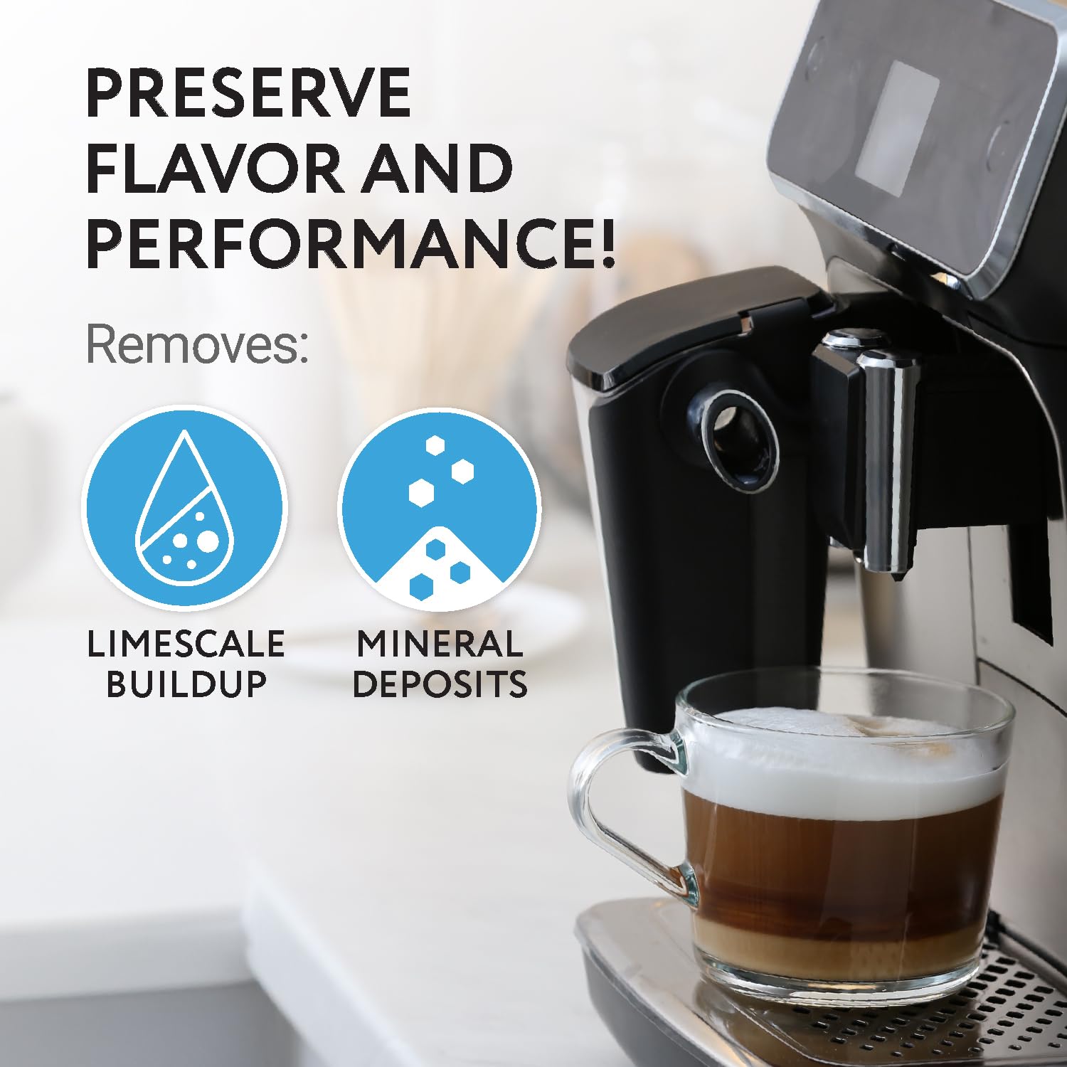 IMPRESA 4g tablet close-up highlighting compact descaler for valve cleaning