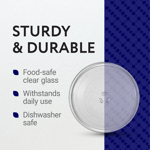 IMPRESA glass plate is dishwasher-safe for easy cleaning after meals.