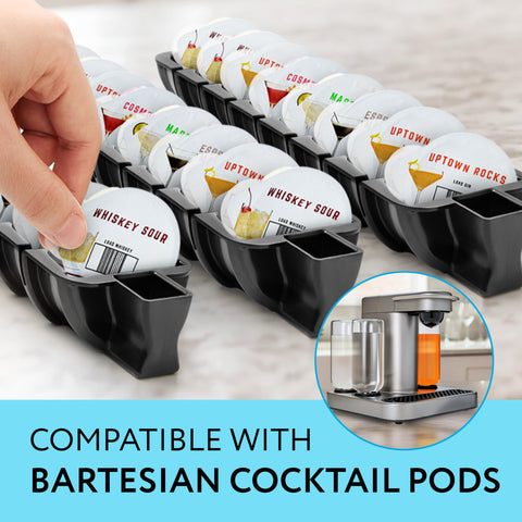 Impresa Pod Organizer enabling easy capsule loading for faster drinks.
