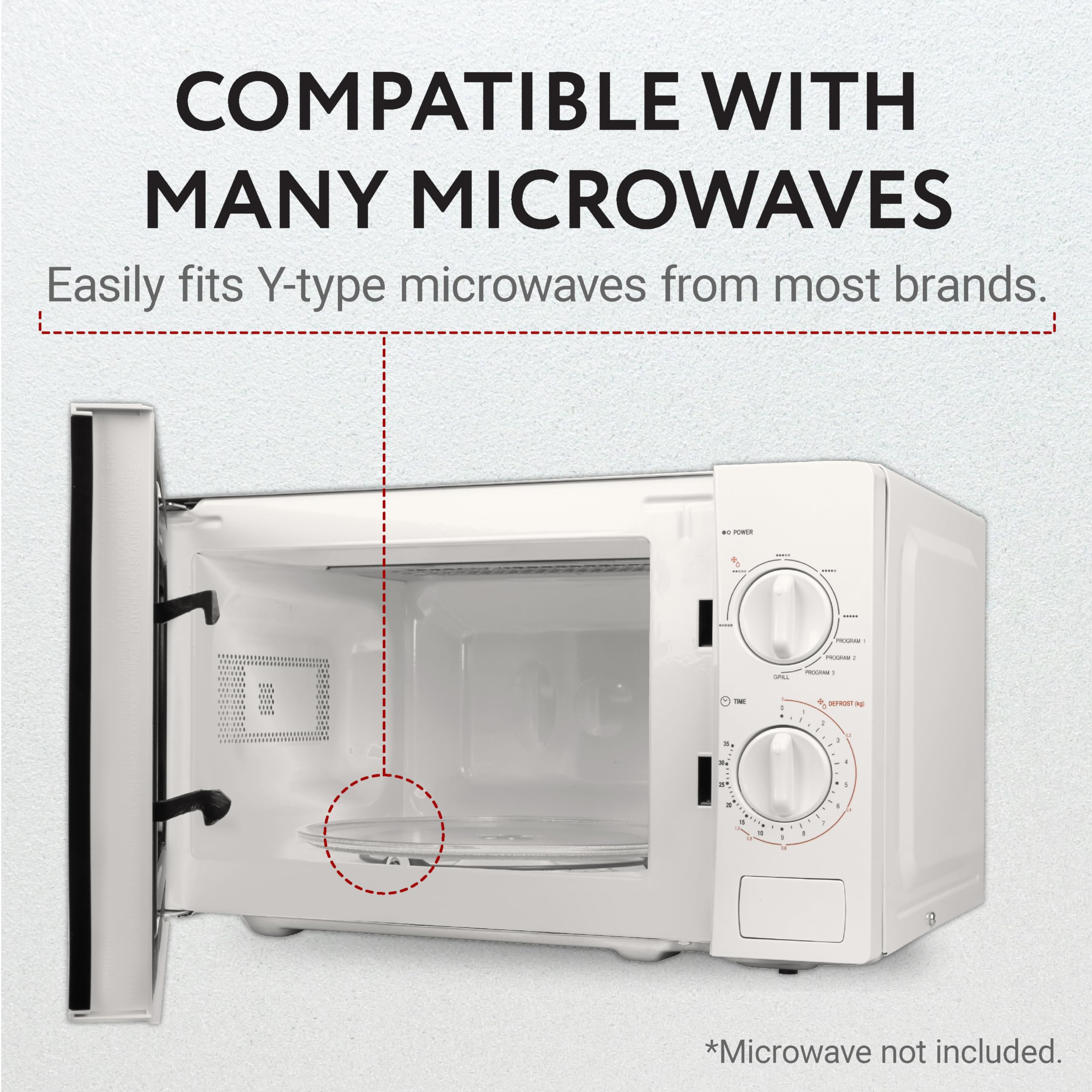 IMPRESA glass plate delivers even heat distribution for consistent cooking results.