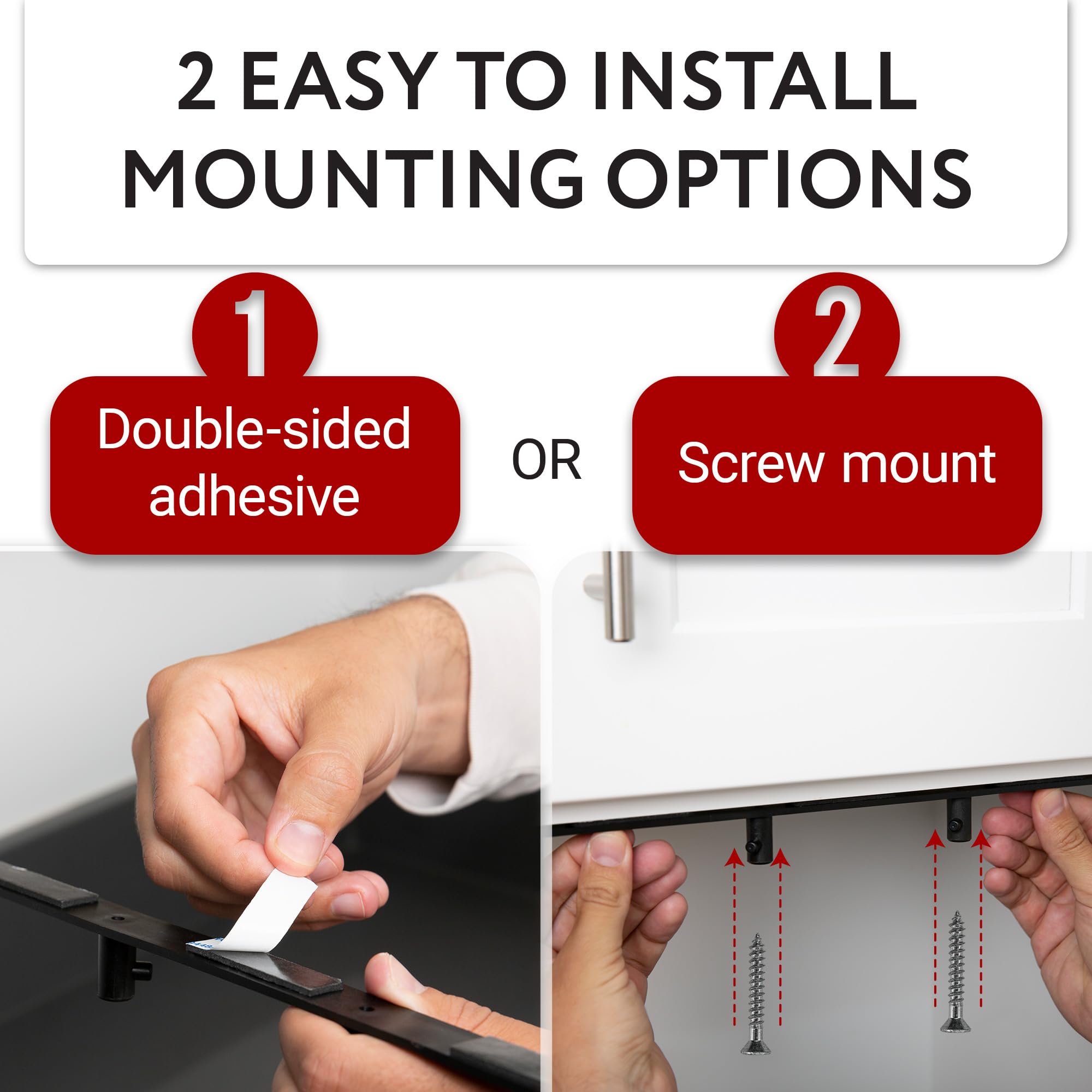 IMPRESA Kitchen Accessory Organizer streamlines counter space with a sleek low-profile form.