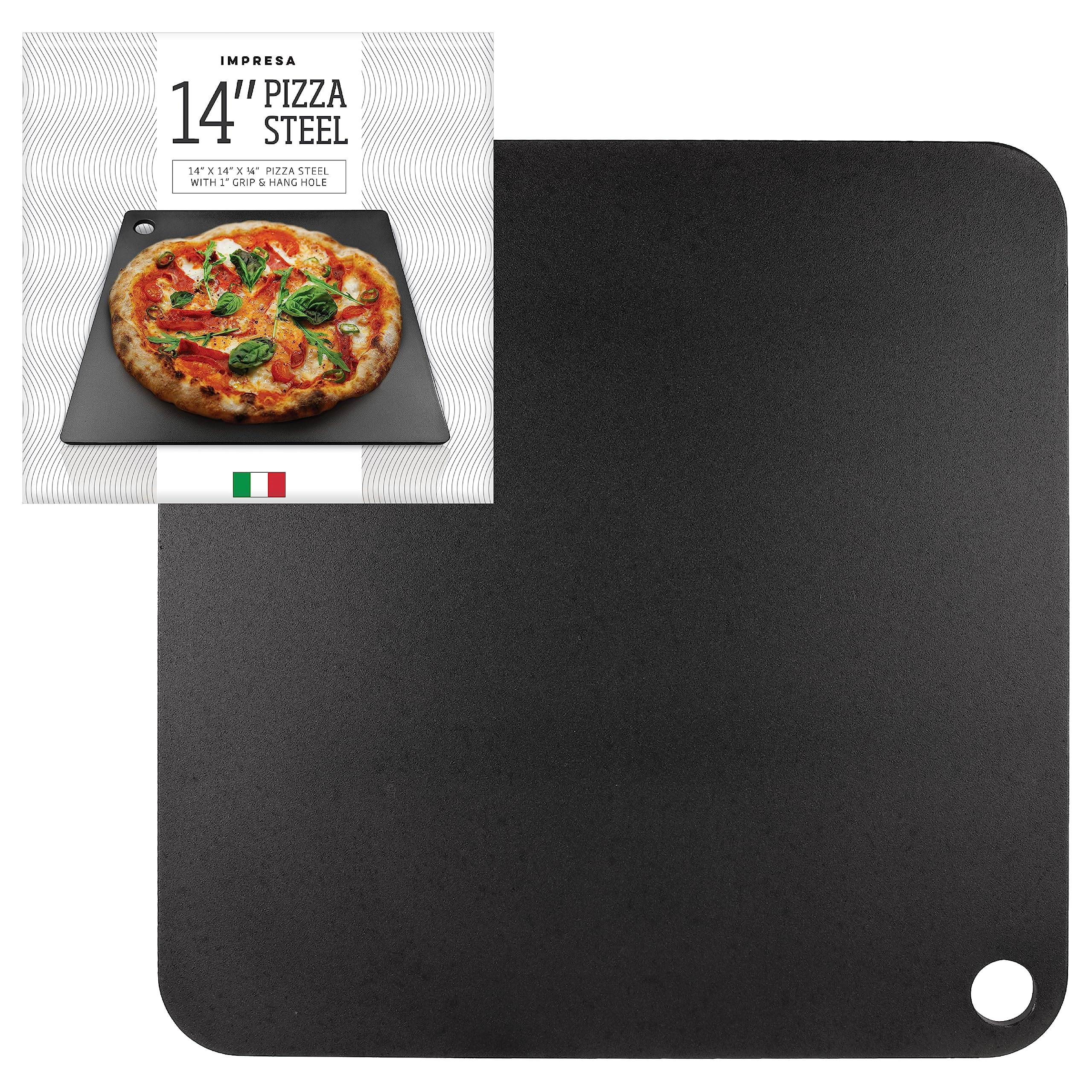 IMPRESA steel plate enables rustic breads and pizzas at home