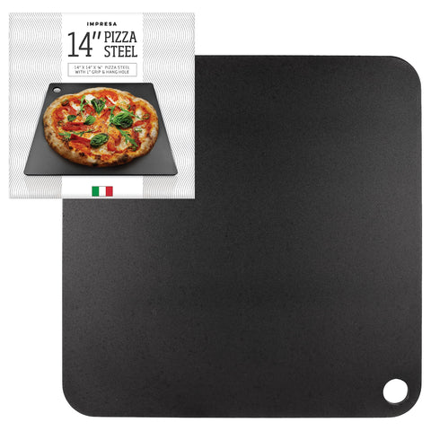 IMPRESA steel plate enables rustic breads and pizzas at home